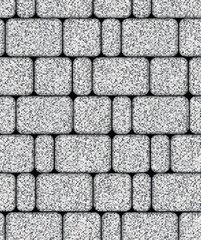 Тротуарная плитка Выбор Классико, Стоунмикс, Бело-черный, 60 мм