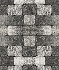 Тротуарная плитка Выбор Классико, Гранит Листопад, Антрацит, 40 мм