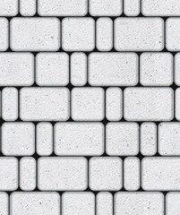 Тротуарная плитка Выбор Классико, Стоунмикс, Белый, 60 мм