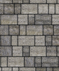 Тротуарная плитка Выбор Старый город, Искусственный камень, Габбро, 60 мм