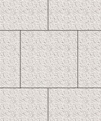 Тротуарная плитка Выбор Квадрум, Гранит, Белый, 60 мм
