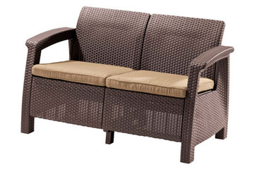 Комплект мебели Corfu Russia Love Seat (2х мест.диван), коричневый