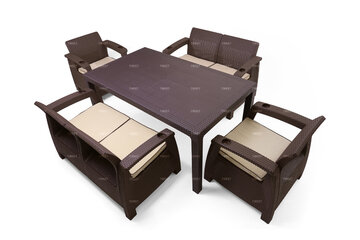 Комплект мебели Family TWEET на 6 персон с обеденным столом