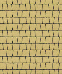 Тротуарная плитка Выбор Антик, Стандарт, Желтый, 60 мм