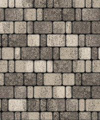 Тротуарная плитка Выбор Классико, Гранит Листопад, Антрацит, 60 мм