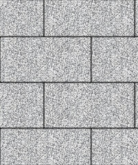 Тротуарная плитка Выбор Ла-Линия, Стоунмикс, Бело-черный, 80 мм