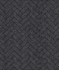 Тротуарная плитка Выбор Паркет, Стоунмикс, Черный, 60 мм