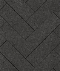 Тротуарная плитка Выбор Паркет, Гранит, Черный, 80 мм