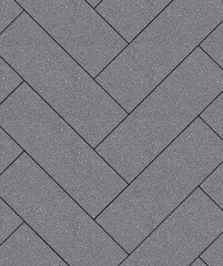 Тротуарная плитка Выбор Паркет, Гранит, Серый, 80 мм
