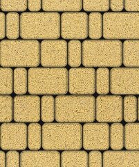 Тротуарная плитка Выбор Классико, Гранит, Желтый, 60 мм